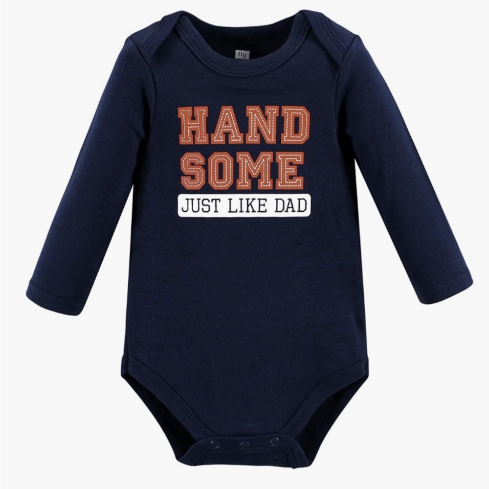Navy Blue 'Handsome Just Like Dad' Kids One Piece